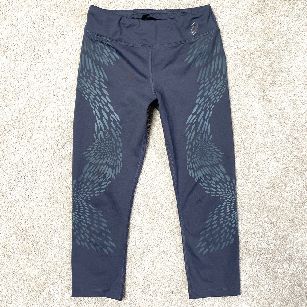 Asics Running Capris Womens Gray Size XS X-Small